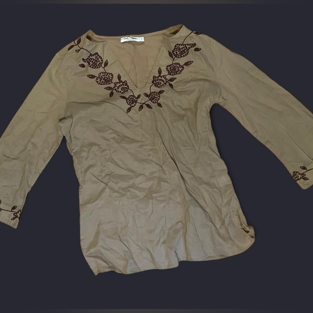 Embroidered Calvin Klein tunic size small